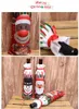 11Styles Christmas Decorations for Home Burlap Embroidery Angel Snowman Wine Bottle Cover Set Christmas Gift Bag Santa Sack FWB3153493166
