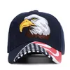 American Flag Baseball Cap Eagle Haft Snapback Camo Outdoor Sports HATS Wszechstronne na zewnątrz filtra przeciwsłoneczne Hat Zcgy16484140