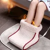 Heated Plug Type Electric Warm Foot Warmer Washable Heats Control Settings Warmer Cushion Thermal Foot Massage Gift