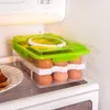 Boîte de rangement d'œufs de cuisine 24 grilles d'œufs, conteneurs alimentaires, boîtes d'organisation pour le stockage, double couche multifonctionnelle, bac à œufs LJ200812