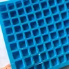 Moldes de gelo de silicone de verão 126 Lattice portátil Quadrado Candy Jelly Mold Cozinha Baking Supplies DHL Navio C05237