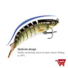 9 8.1G 85 mm Section Excellent Metal HardEd Flexible Swimbait Fishing Muskie Crankbait Lure avec crochets artificiels dans Ocean Boat Fishin