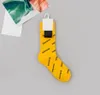 Luksusowe Mężczyźni Kobiety Skarpety Projektant Stocking Klasyczna litera BA Wygodna Oddychająca Bawełna Wysokiej Jakości Moda 8 Rodzaje kolorów Wolność do wyboru