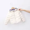 winter new products children's lightweight down jacket boys and girls candy color lightweight children's down jacket 2-8 ye 201126
