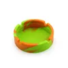 Camouflage riem lichtgevende siliconen asbak lround fluorescerende as cups handige sigaretten case anti-druppel creativiteit 2021