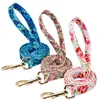 Dog Collars Leashes Personalized Custom Dog Collar Leash Set Printed Engraved Idtag Pet Treat Pouch Snack Bag For Small Medium La 266l