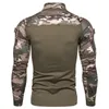 Mege Camouflage Tactical Military Clothing Combat Combat Combat Shirt Assault Multicam Acu Long Sleeve Army Tight T Shirt Army USMC Costume LJ200827