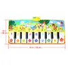 4 styles tapis musical avec voix animale bébé piano jouant tapis jeu de musique instrument jouets jouets éducatifs précoces pour enfants cadeau LJ201113