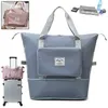 Stor kapacitet fällbara resväskor Vattentät bagage Tote Handväska Duffle Gym Yoga Storage Shoulder Drop 220224287a