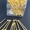 Washable Metal Screw Ears Pick Gold Plated Ear Extractor Antiskid Simplicity Ring Buckle Portable Easy Clean Fashion 0 33qk P2