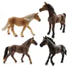 Simulazione Cavallo Modello animale figurina di plastica decorazioni per la casa figura in miniatura fata decorazione del giardino accessori moderna statua in PVC LJ200908