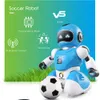 풋볼 로봇 스마트 USB 충전 원격 제어 전투 축구 로봇 장난감 노래 및 춤 시뮬레이션 RC 지능형 완구 201211
