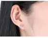 نساء Zircon Diamond Stud أقراط فضية كريستال امرأة زفاف أذن الأذن هدية الأزياء ويل و Sandy