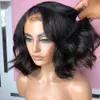 Cutting Short Bob Body Wave Lace Front Wig For Black Women With Baby Hair Heat Resistant Pre plucked Glueless Daily Cosplay wear Natural Looking