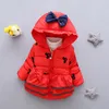 Bébé filles veste printemps automne nouveau-né manteau porter bébé filles à capuche manteau de bande dessinée coton-rembourré vers le bas Outwear 2 ans manteau de neige LJ201017