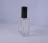 Poliertes Parfümflaschen-Design, 50 ml, quadratisch, leere Glas-Parfümflasche, nachfüllbar, mit Deckel, günstiger Preis