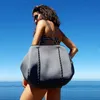 SUNNY BEACH luxe femmes fourre-tout sac à bandoulière grande plage néoprène léger sacs à main Bolsas femme LJ210203205S