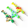 2style AK47 silicone nector collector kit Portable Smoking Pipe with 14mm steel nail Oil Rigs pipes for wax