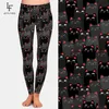 LetsFind 3D preto e cinzento gatos impressão digital mulheres de cintura alta leggings moda alta quaility plus tamanho fitness leggings 201203