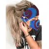 Dames Designer Hoofdband en Gezichtsmasker Spiraalvormige Stijl Haaraccessoires Hoofdband met Maskers Knop voor Sport Yoga 6 Kleuren