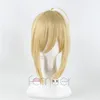 Fate Stay Noite Zero Saber Lily loira peruca cosplay Halloween Role Play Lily Golden Hair Peruca