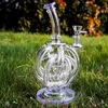 Exclusivo 12 Tubo Reciclador Água Vidro Bong Vortex Recycler Oil Dab Rigs Super Cyclone Percolator 14mm Feminino Joint Water Pipes XL131654003