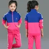Girls Automn Clothing sets 2020 New Teenage Tracksuit School Children Children Fille Optifit Twopiece Kids Clothes Sports Suit T2007076149192