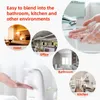 Dispenser di sapone touchless con sensore automatico per sapone liquido con rilevamento tattile rosa per cucina domestica 250ML Accessori per il bagno1220641