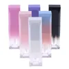 5ml Gradient Kolor Butelka Lipgloss Plastikowy Pusty Wyczyść Lip Glosa Tube Eyeliner Eyelash Pojemnik Kolorowe DIY Lips Butelki Kontenery kosmetyczne