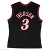 Billig Custom Black Allen Iverson 2000 Road Jersey Hergen Basketball Herren XS-5XL NCAA