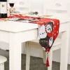 Decorations print Christmas Tree Snowman Placemats tablecloth Red Home Kitchen Dining Coffee Table Mats Christmas Table Decorations Home decor