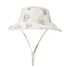 Summer Baby Sun Kapelusz dla Dziewczyn i chłopców Dzieci Outdoor Neck Cool Cover Anti UV Kids Beach Dinozaur Elephant Caps Caps wiadro