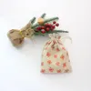 Pochettes d'emballage Mini Organisateur Pour Noël Bonbons Cosmétique Sachet 10 pcs/lot Santa Cadeau Cordon Sac Peut Pr jllzbu