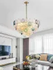 Moderne vitrail led lustre lumières mode couleur lustre créatif chambre personnalité salle à manger salon lampes suspendues