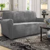 High Grade Velvet Plush Sofa Pokrywa do salonu Elastyczna kanapa Cover Stretch Case Sofa Slipcover 1/2/4 Seter LJ201216