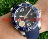 Mens ZF Factory Conquest Watch ETA 2824 l888.2 Automatic Mechanical Blue rubber with ceramic Waterproof 41mm Waterproof