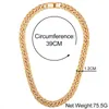 Flatfoosie Gold Silver Color Iced Out Rhinestone Choker Necklace Women Bling Cuban Link Chain Crystal Necklace Hip hop Jewlery 0924406208