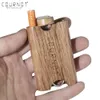 COURNOT Hochwertiger Dugout aus Naturholz mit Keramik-One-Hitter-Schlägerpfeife 4678 mm, Mini-Holz-Dugout-Box, Rauchrohre, Zubehör 7181707