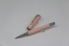 Pen de alta calidad Pen rosado Color del cuerpo con ribete plateado y blanca Pearl Office School Supply Regal Pen