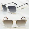 2020 Leopard Sunglasses Men Rimless Sun Glasses for Driving Wedding Club Glasses Frame for Decoration Lunette Soleil Femme3896463