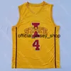 2020 NCAA Iowa State Cyclones College Basketball Jersey NCAA 4 Conditt IV Yellow All Stitched and Embroidery Men Youth Size