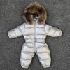 -30 degrés bébé fille combinaisons Russie hiver bébé vêtements neige porter doudoune combinaisons de neige pour enfants manteaux garçons filles vêtements LJ201007