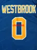 2021 Russell 0 Westbrook UCLA Bruins College Basketball Jersey All Stitched Blue Size S-2xl