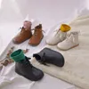 2020 Stivali per bambini Ragazzi Neve Scarpe impermeabili Bambini Stivali in pelle in microfibra Stivali da ragazzo Ragazze Martin Scarpe calde Scarpe sportive LJ201029