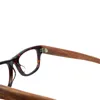 Monture de lunettes de Style gothique rétro, verres optiques en bois fabriqués à la main, monture en acétate de haute qualité, jambes en bois de rose naturel, rivet de décoration