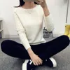 Neploe femmes O cou pull pull 2019 automne hiver coréen nouveau solide basique pull tricoté femme mode sauvage T200319