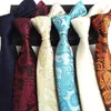 Neck Ties Sitonjwly 8.5cm Polyester Jacquard Neckties For Men's Tie Skinny Paisley Floral Suit Wedding Slim Necktie Custom Logo1