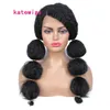 Syntetisk spetsfront peruk Long Afro Kinky Curly Wigs For Africa Women Natural Black Hair9813380