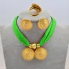 Anniyo DIY Corde chaîne de bijoux éthiopiens Ensemble d'or couleur Gol