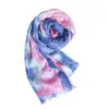 Luxe-vrouwen mode tie-dye afdrukken sjaals lichtweightshawls katoenen sjaals en wraps